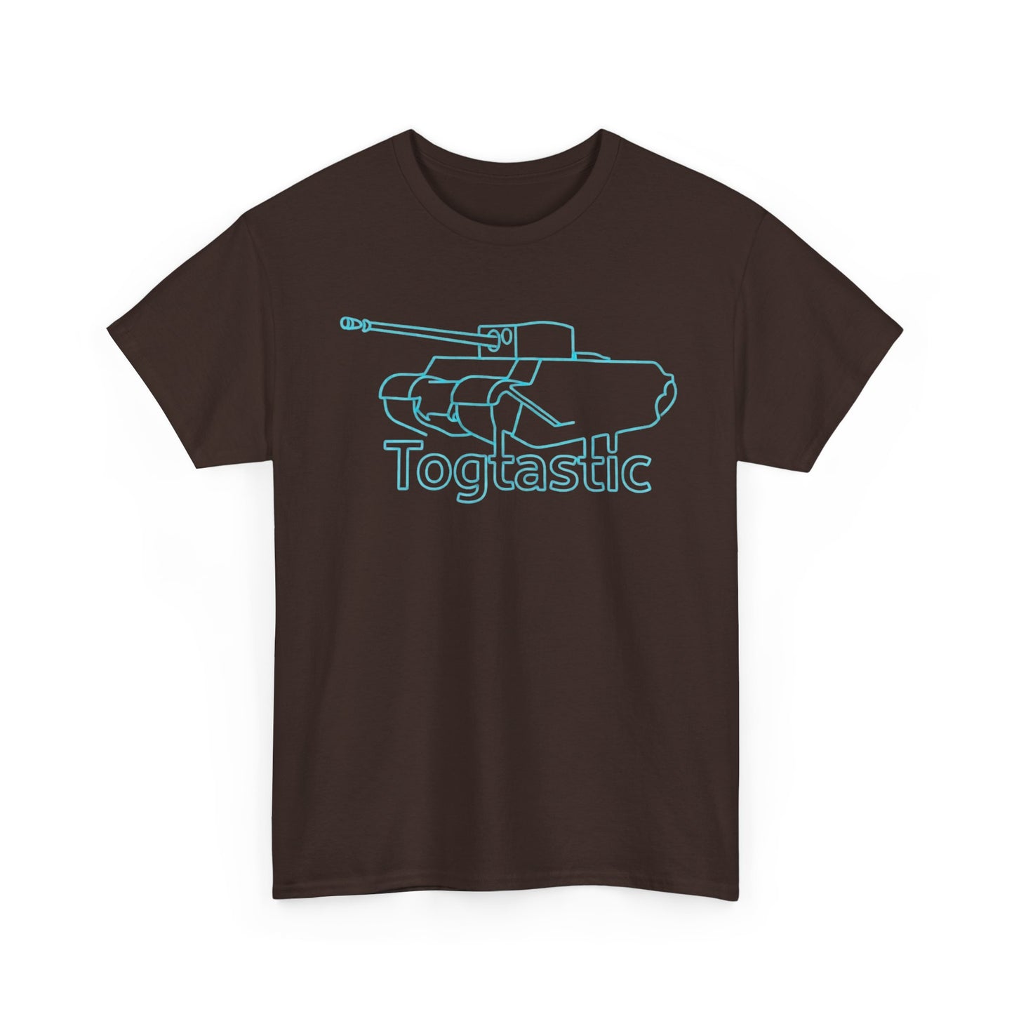 T-Shirt — 'Togtastic' Neon Tank Outline Graphic Tee
