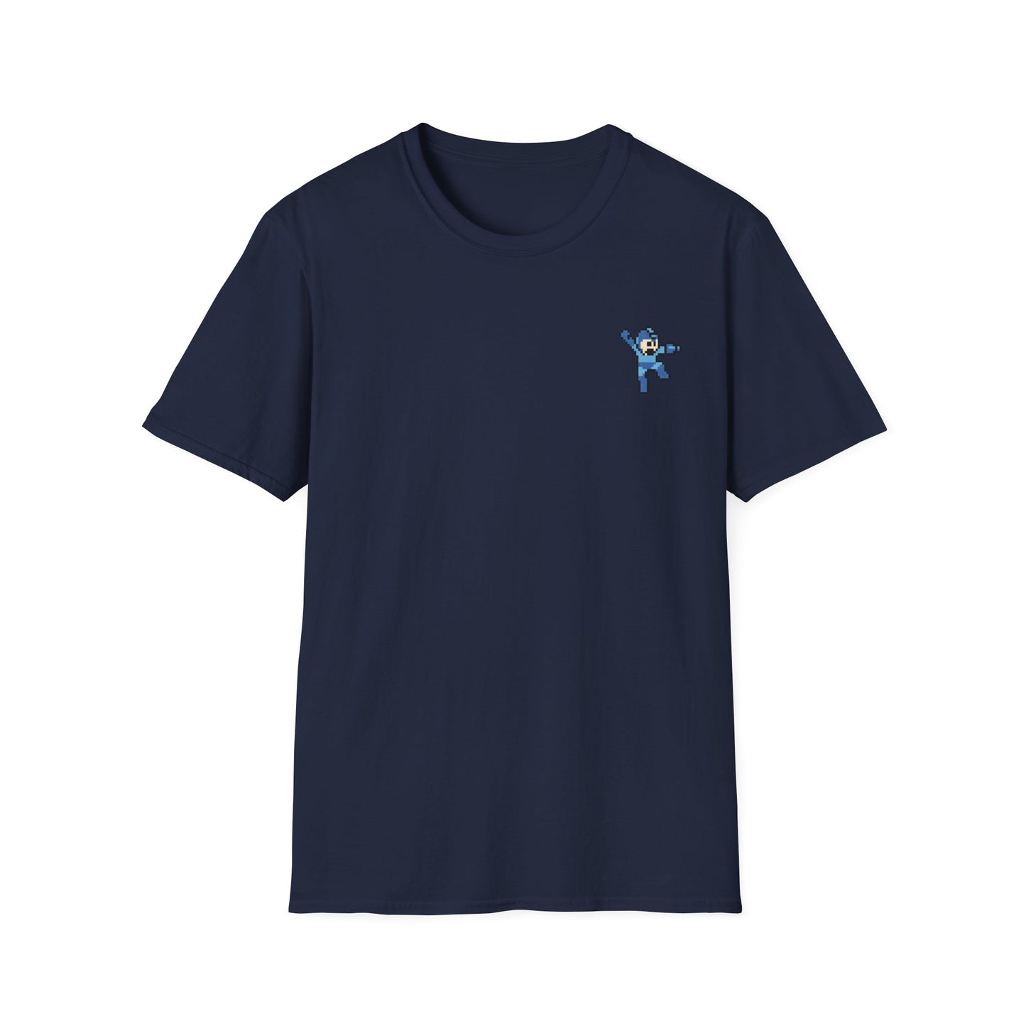 Mega Man Pixel-Art T-Shirt – Minimalistischer Retro-Look