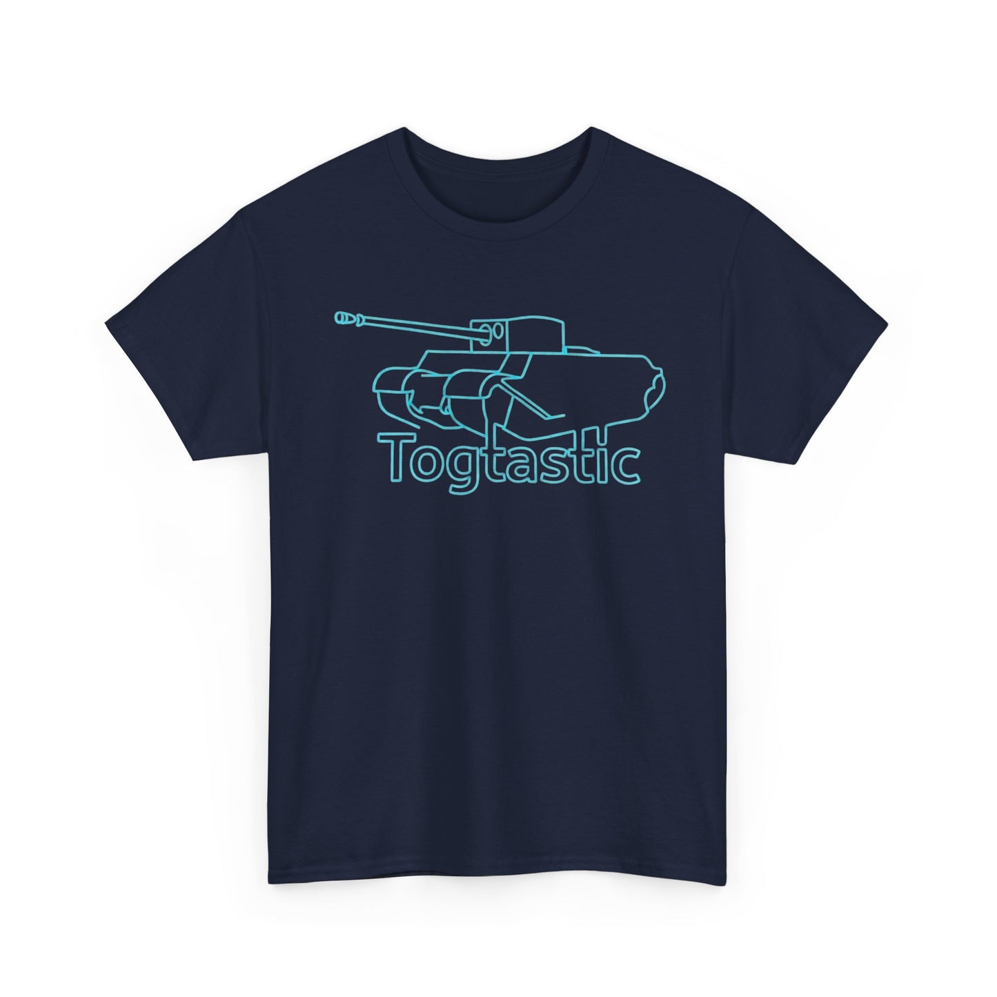 T-Shirt — 'Togtastic' Neon Tank Outline Graphic Tee