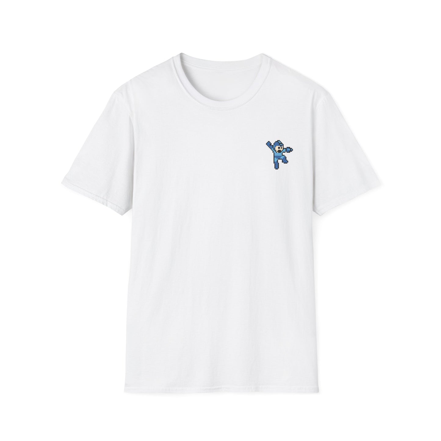 Mega Man Pixel-Art T-Shirt – Minimalistischer Retro-Look
