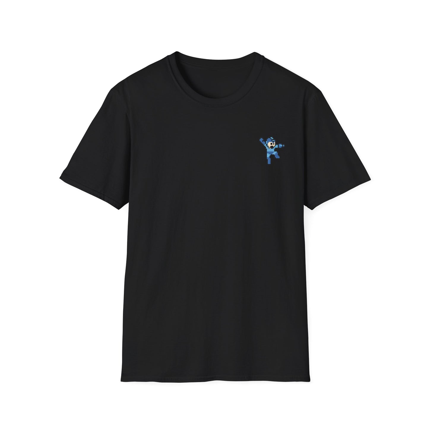 Mega Man Pixel-Art T-Shirt – Minimalistischer Retro-Look