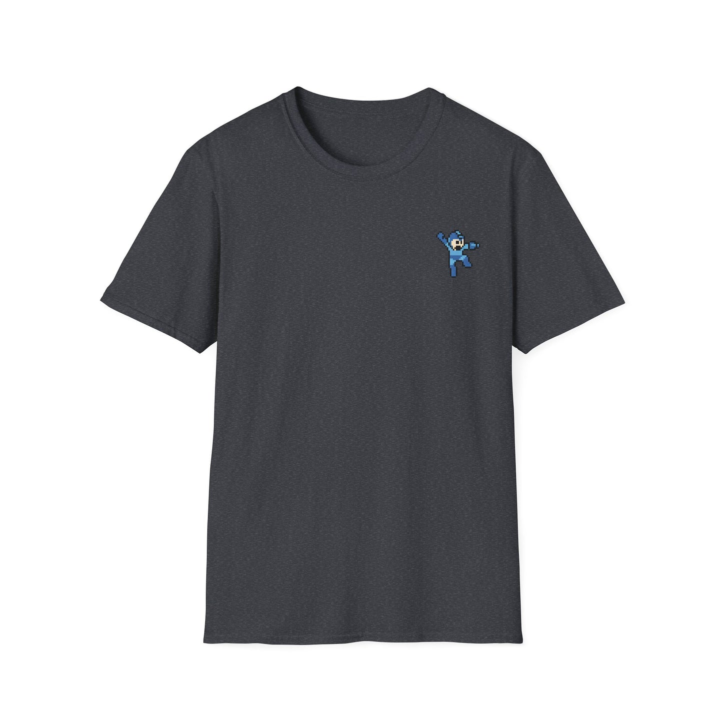 Mega Man Pixel-Art T-Shirt – Minimalistischer Retro-Look
