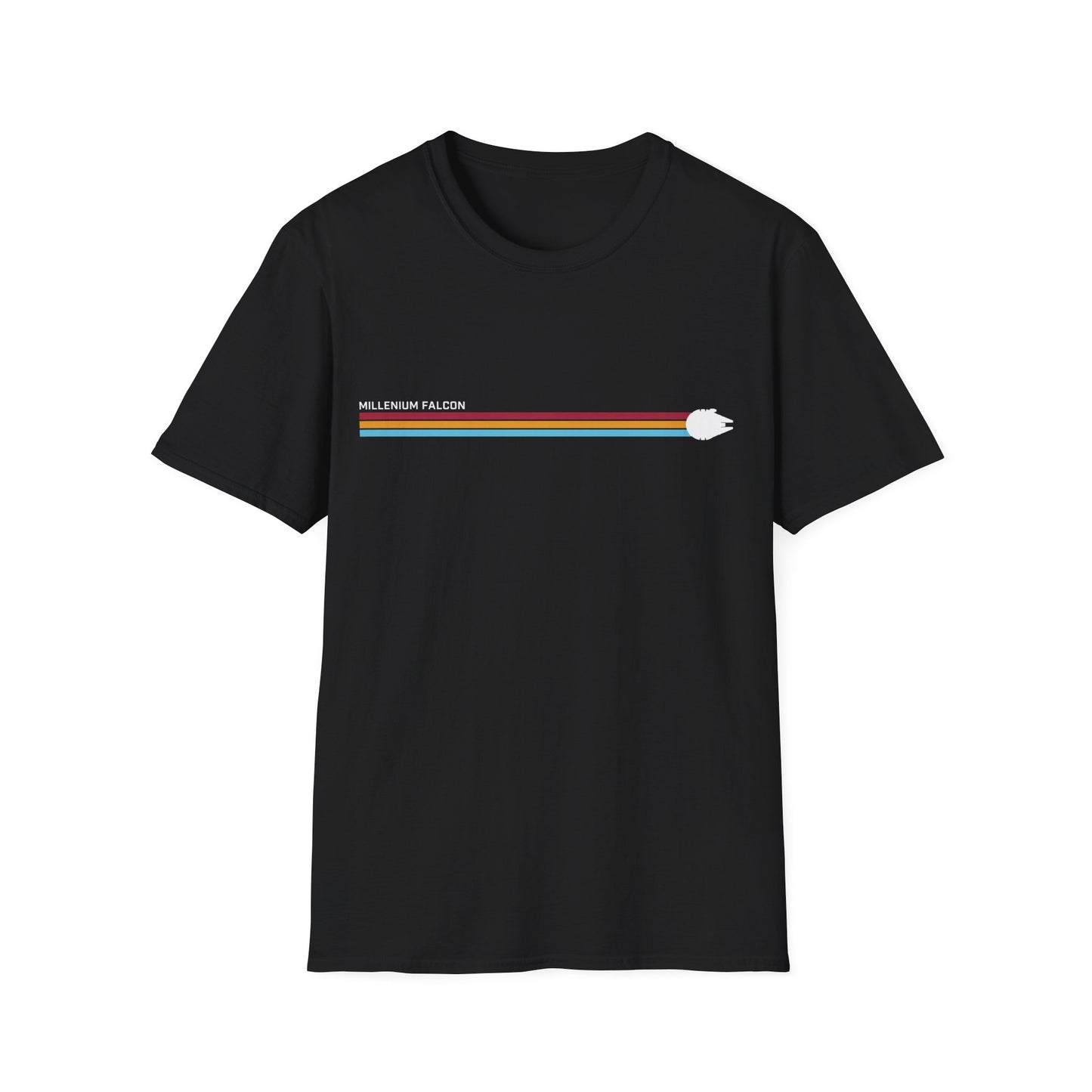 Millennium Falcon Hyperspace Tee – Minimalistisches Sci-Fi T-Shirt