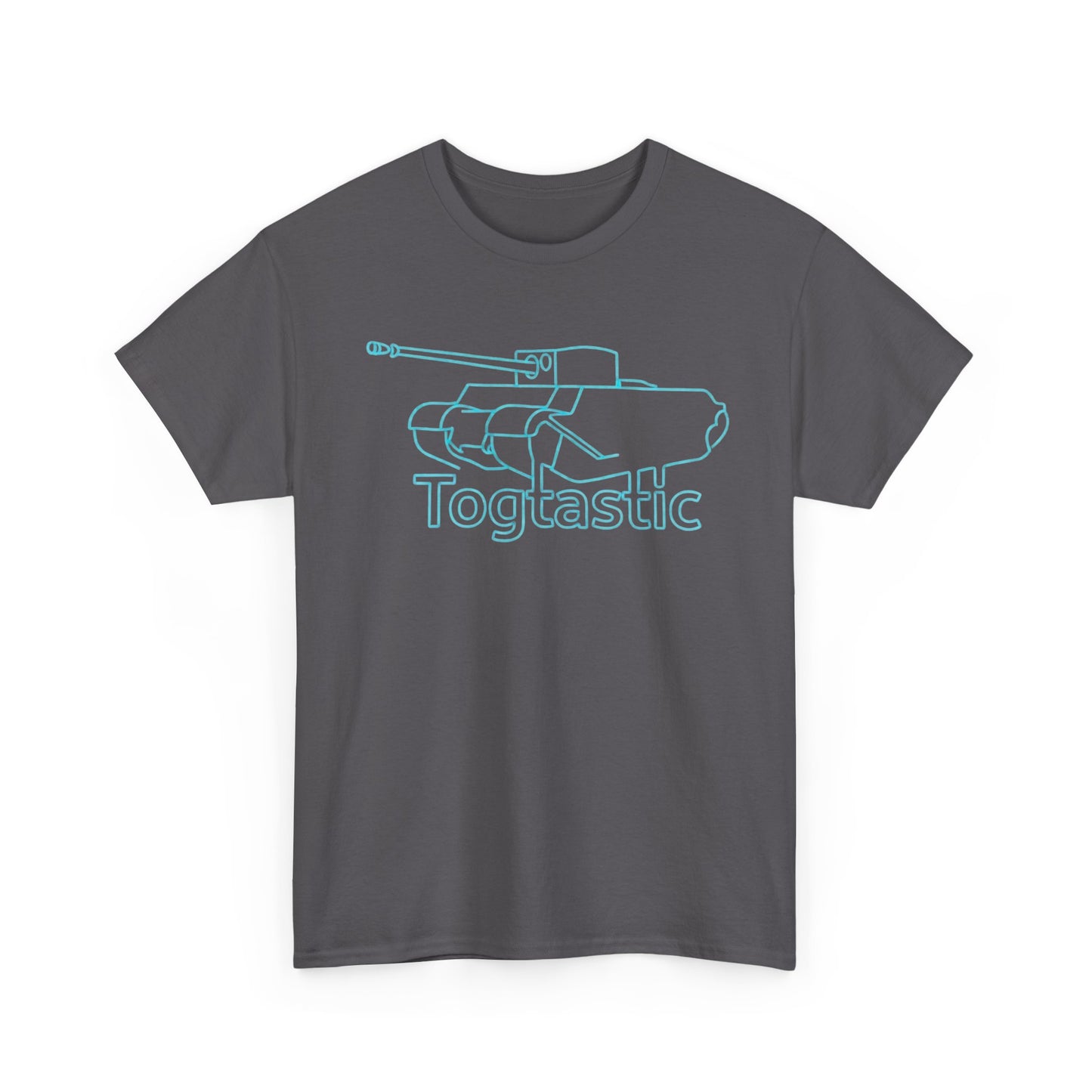 T-Shirt — 'Togtastic' Neon Tank Outline Graphic Tee