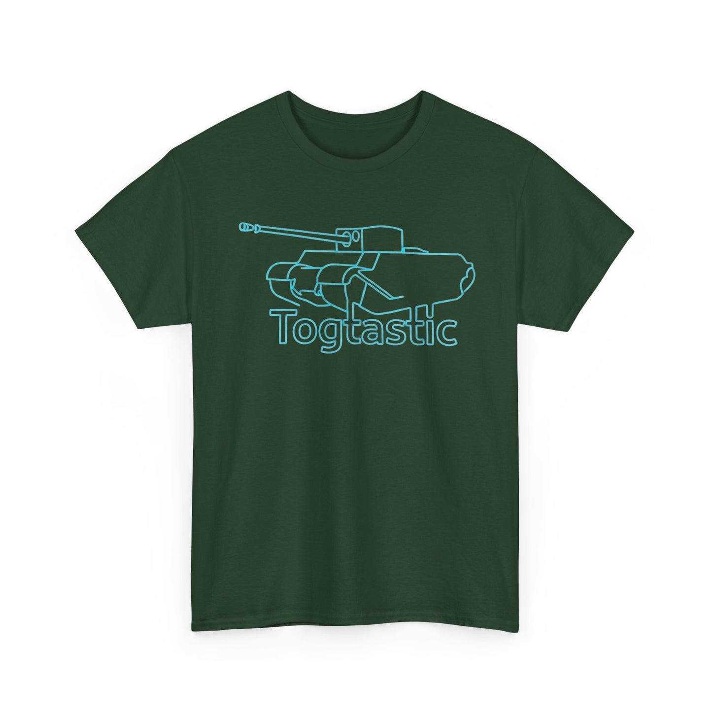 T-Shirt — 'Togtastic' Neon Tank Outline Graphic Tee