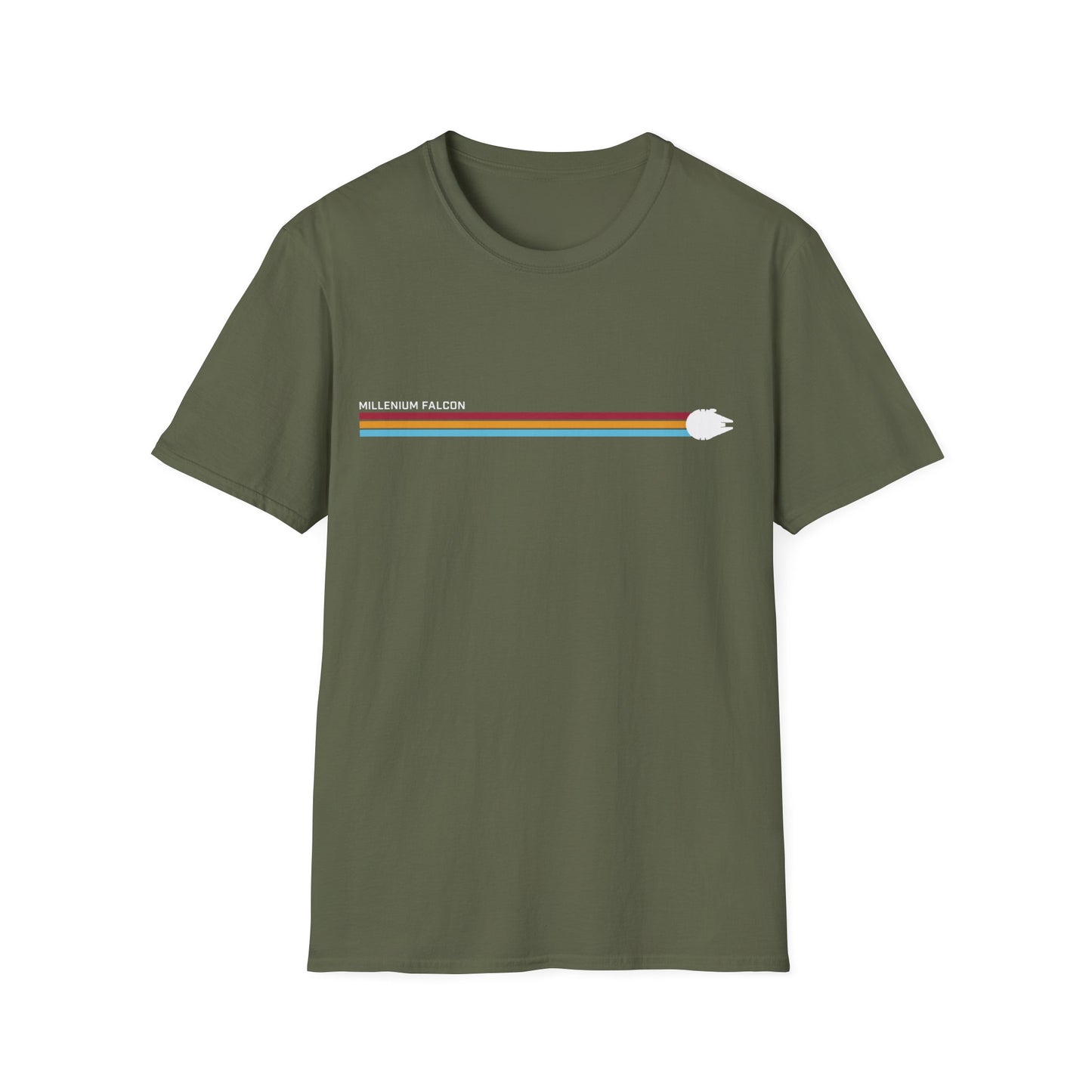 Millennium Falcon Hyperspace Tee – Minimalistisches Sci-Fi T-Shirt