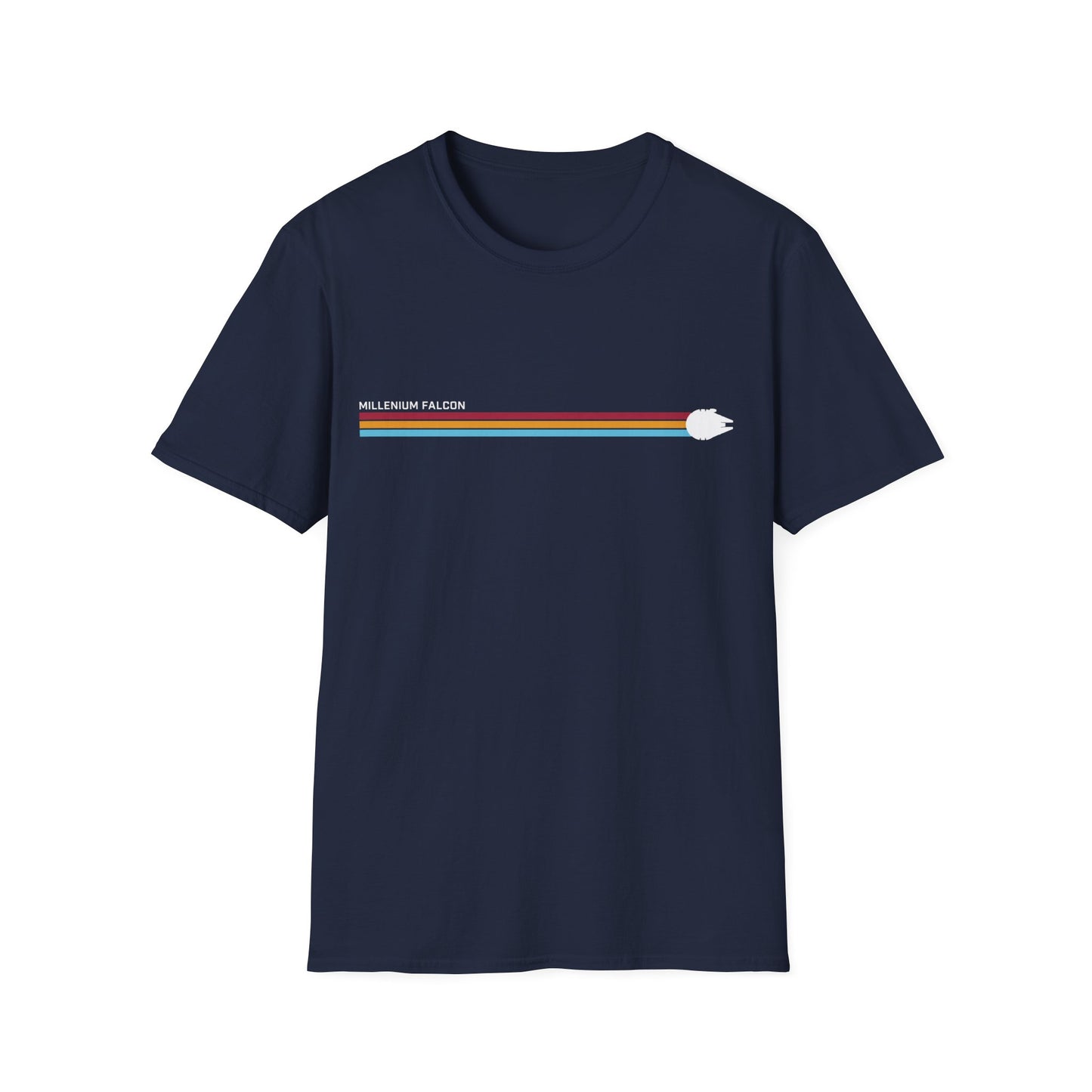Millennium Falcon Hyperspace Tee – Minimalistisches Sci-Fi T-Shirt