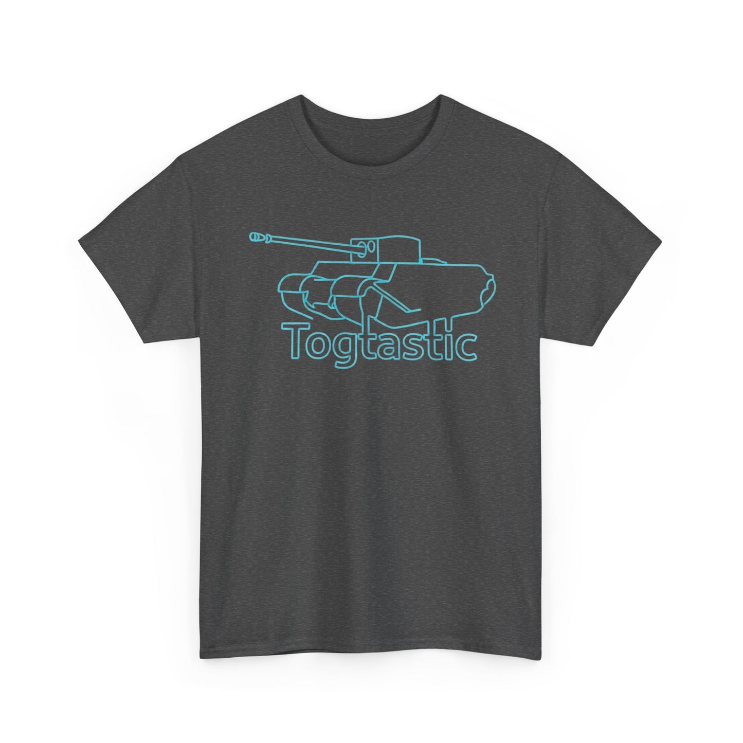 T-Shirt — 'Togtastic' Neon Tank Outline Graphic Tee